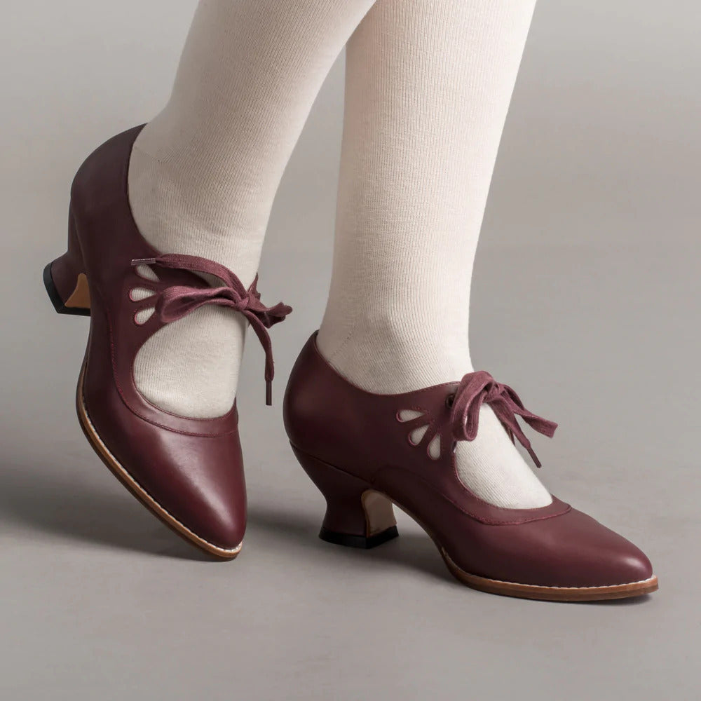 High-Heeled Shoes with Arch Support and Non-Slip Sole | Perfect for Autumn - Red