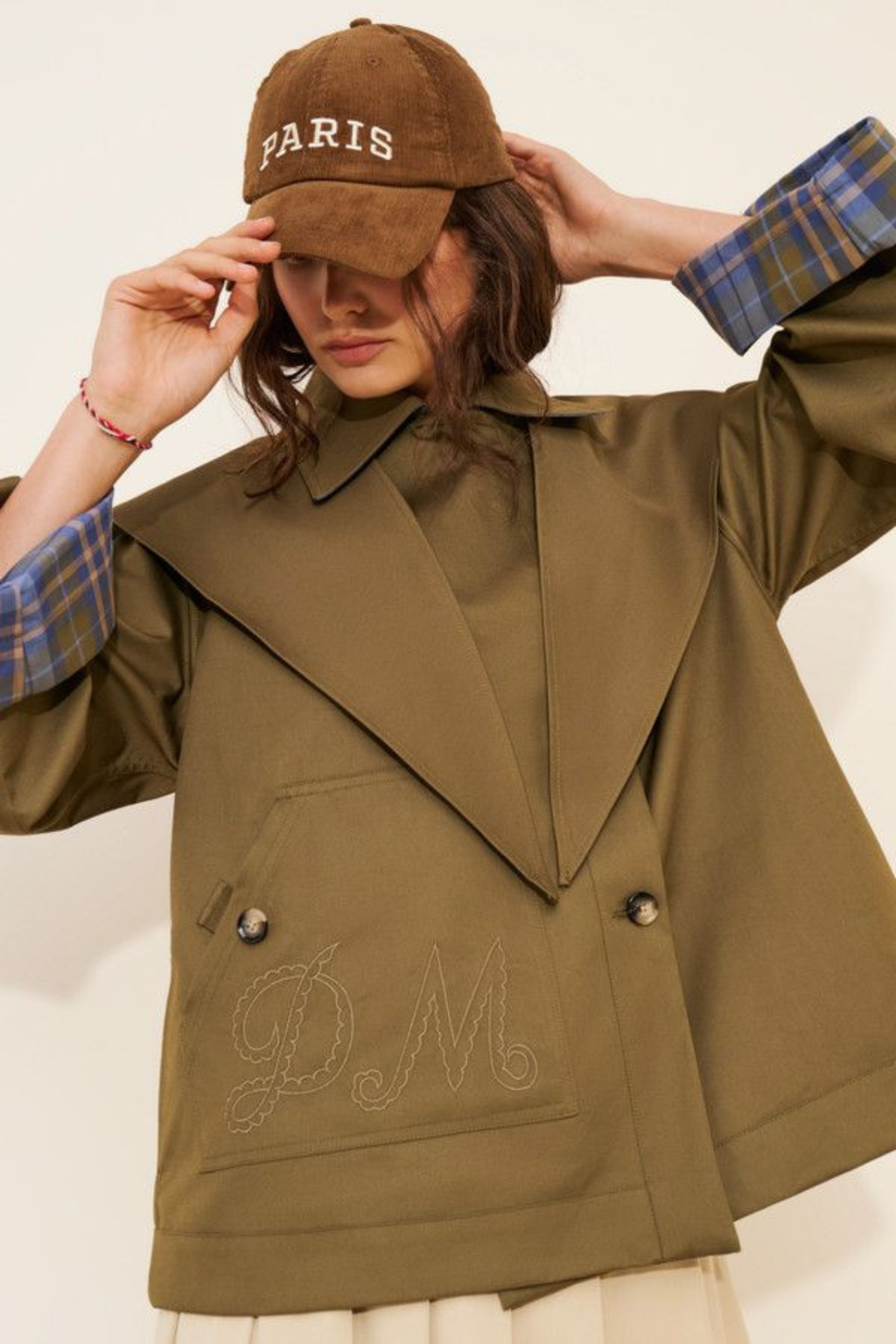 Reversible Cropped Trench Coat | Chic Layered Look for Women