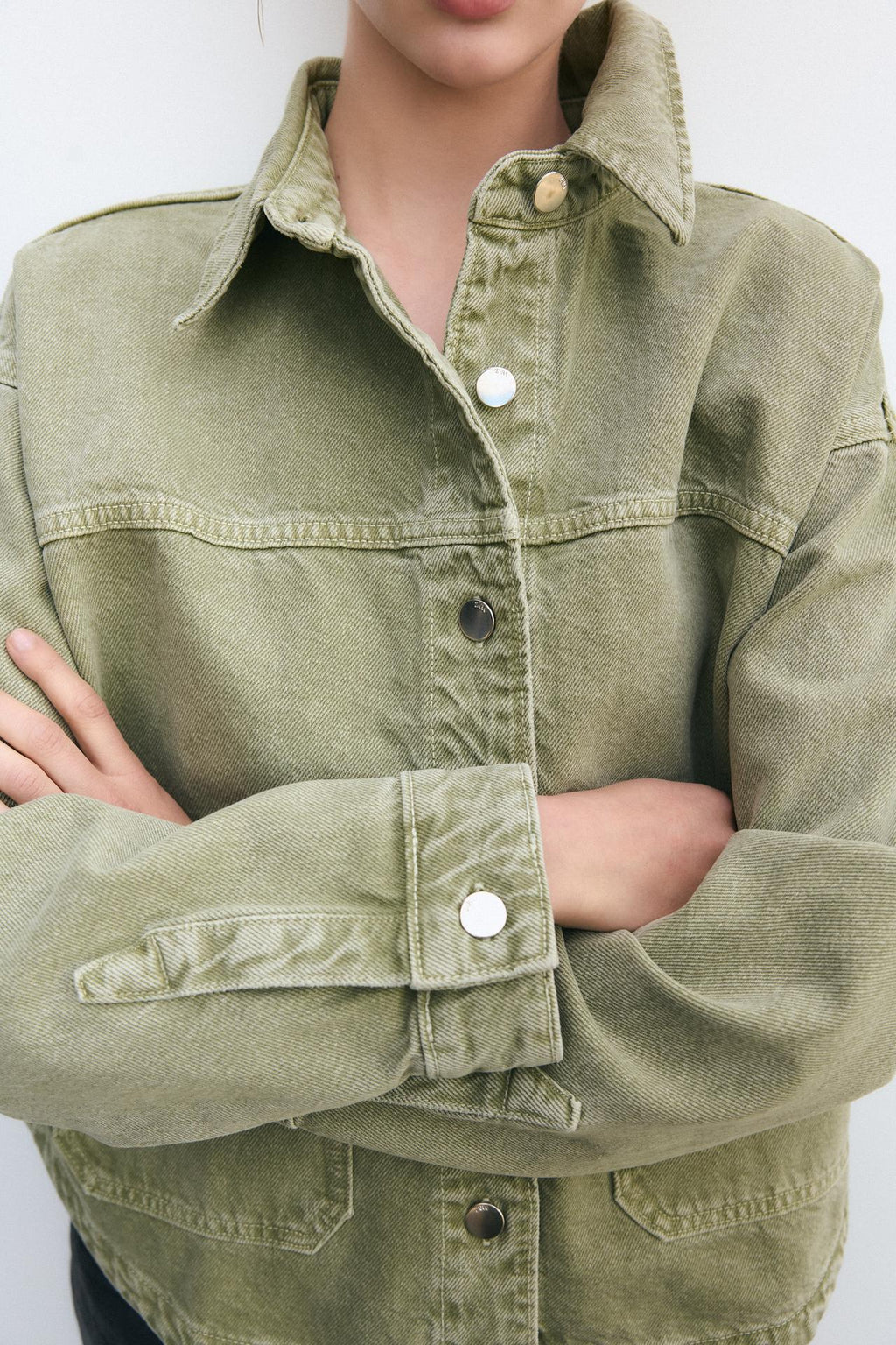 Classic Khaki Denim Jacket for Everyday Style | Lightweight Jacket