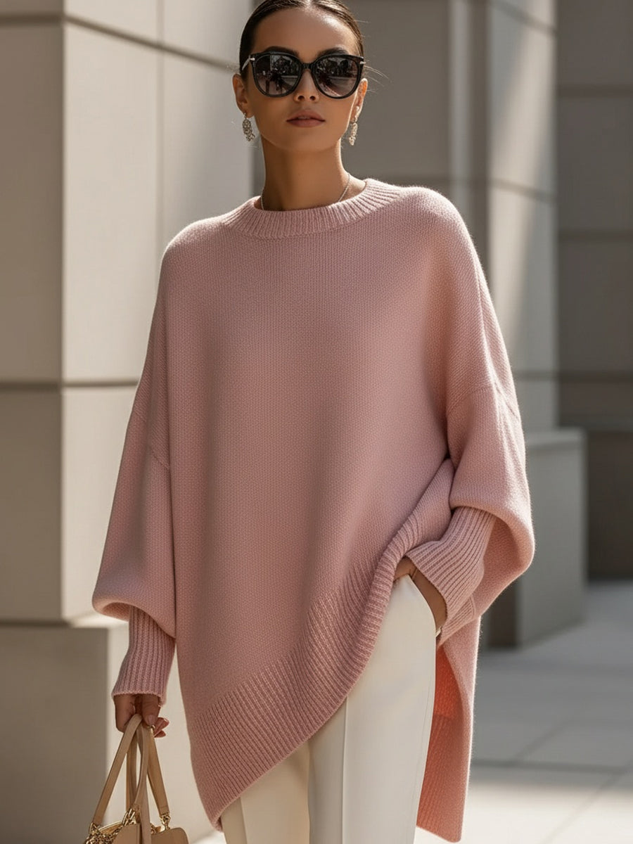 Women's Sweater with Soft Knit and Modern Cut - Pink