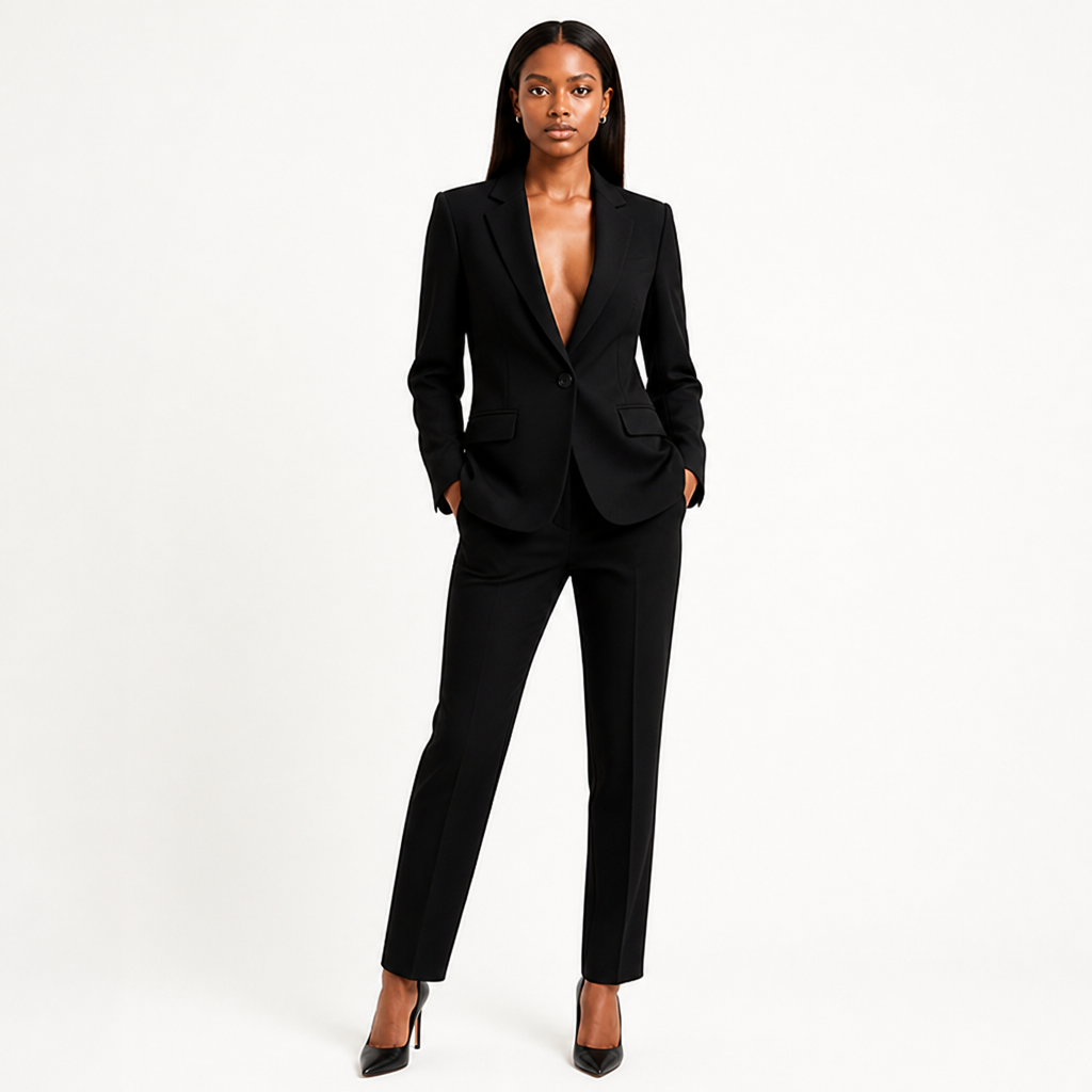 Women's Blazer and Trousers Suit with a Classic Line | Style That Never Quits