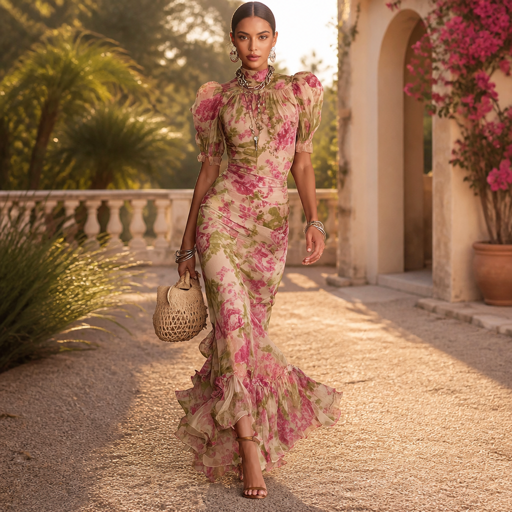 Beautiful Women's Midi Dress, Fitted, Elegant | Formal Occasion Dress