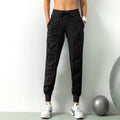 Women's Fitness Leggings with Quick-Dry, Breathable Stretch Fabric and Slim Fit for Autumn - Black