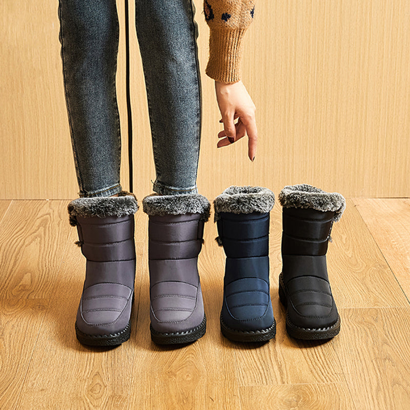 Winter Boots for Women New Long Plush Snow Boots Woman Platform Ankle Boots