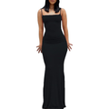 Classic Long-Length Bodycon Dress – Figure Hugging Shapewear for Women