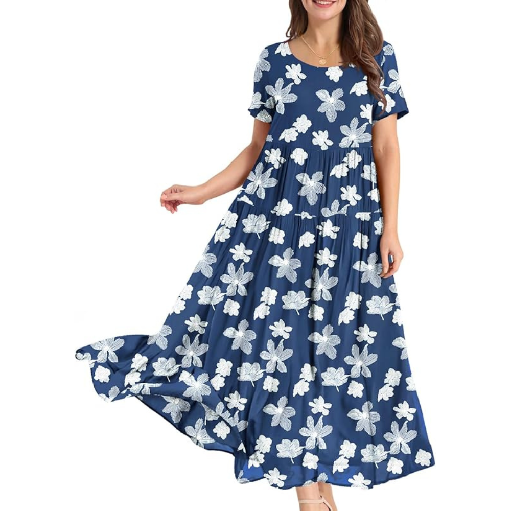 Floral Maxi Summer Dress – Lightweight Boho for Women