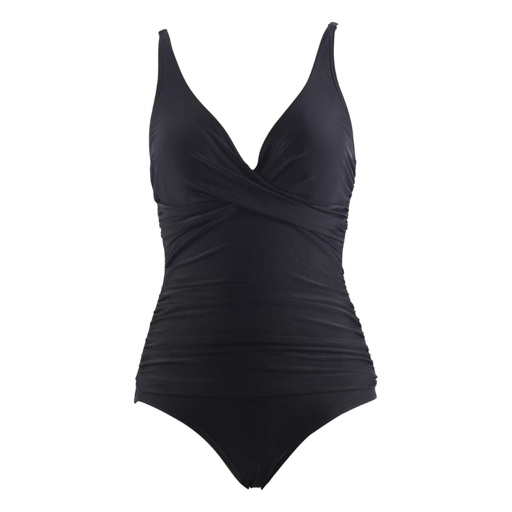 Tummy-Control V-Neck Swimsuit – Shaping Support for Women