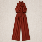 Silk Pleated Trouser Set - Unlock Effortless Elegance and All-Day Confidence