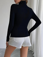 Women'S High Neck Long Sleeve Turtleneck Top | Soft Knit Casual Sweater