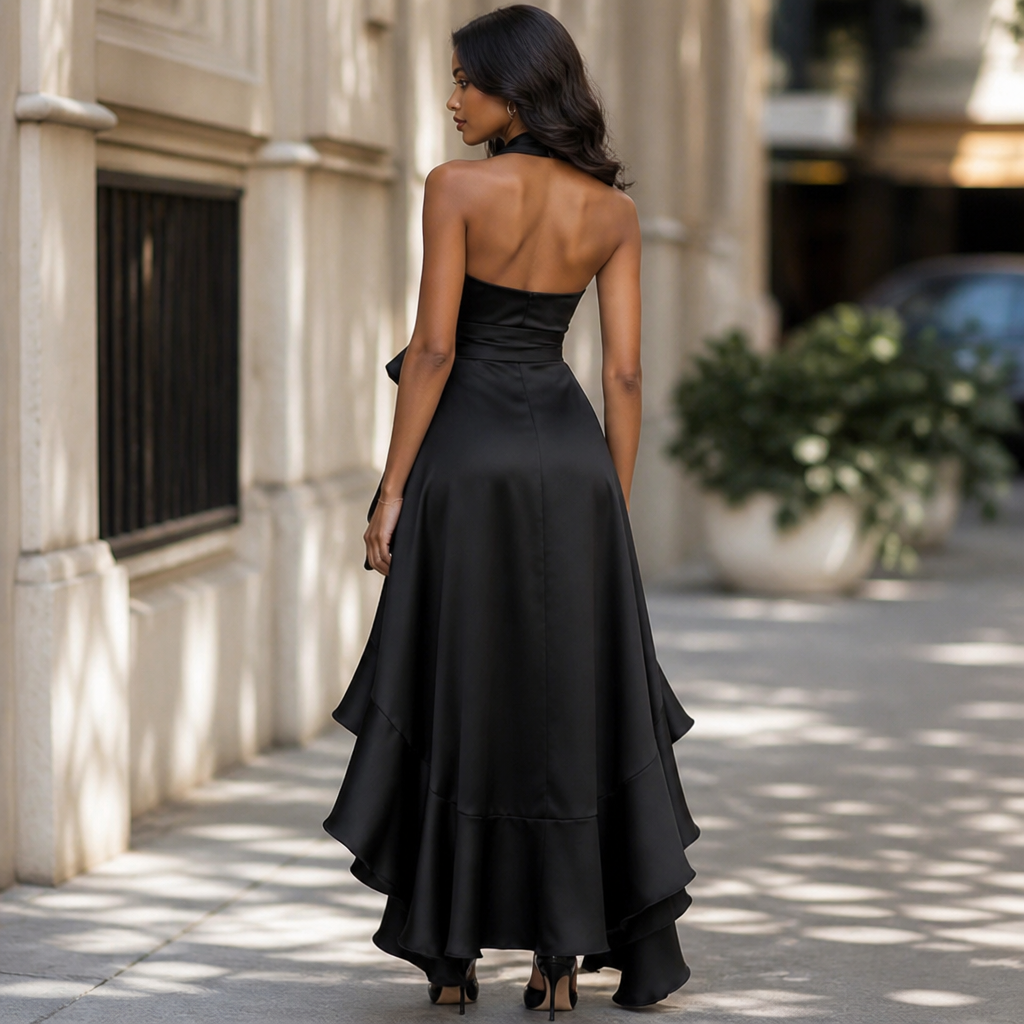 Women’s Wrap Maxi Dress | Elegant Evening, Party & Wedding Guest Dress