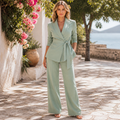 Women's Two-Piece Suit with Tie | Confidence and Effortless Elegance