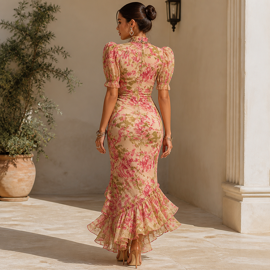 Beautiful Women's Midi Dress, Fitted, Elegant | Formal Occasion Dress