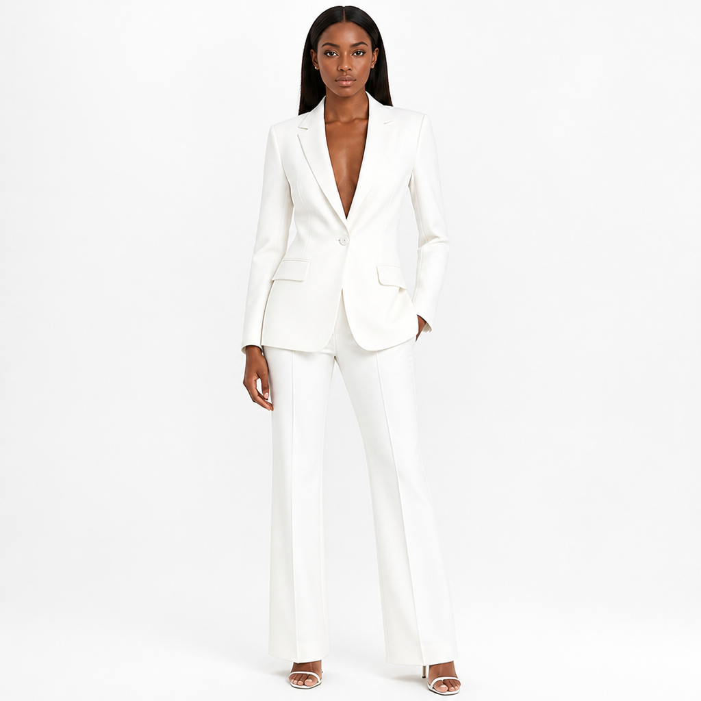 Women's Blazer and Trousers Suit with a Classic Line | Style That Never Quits