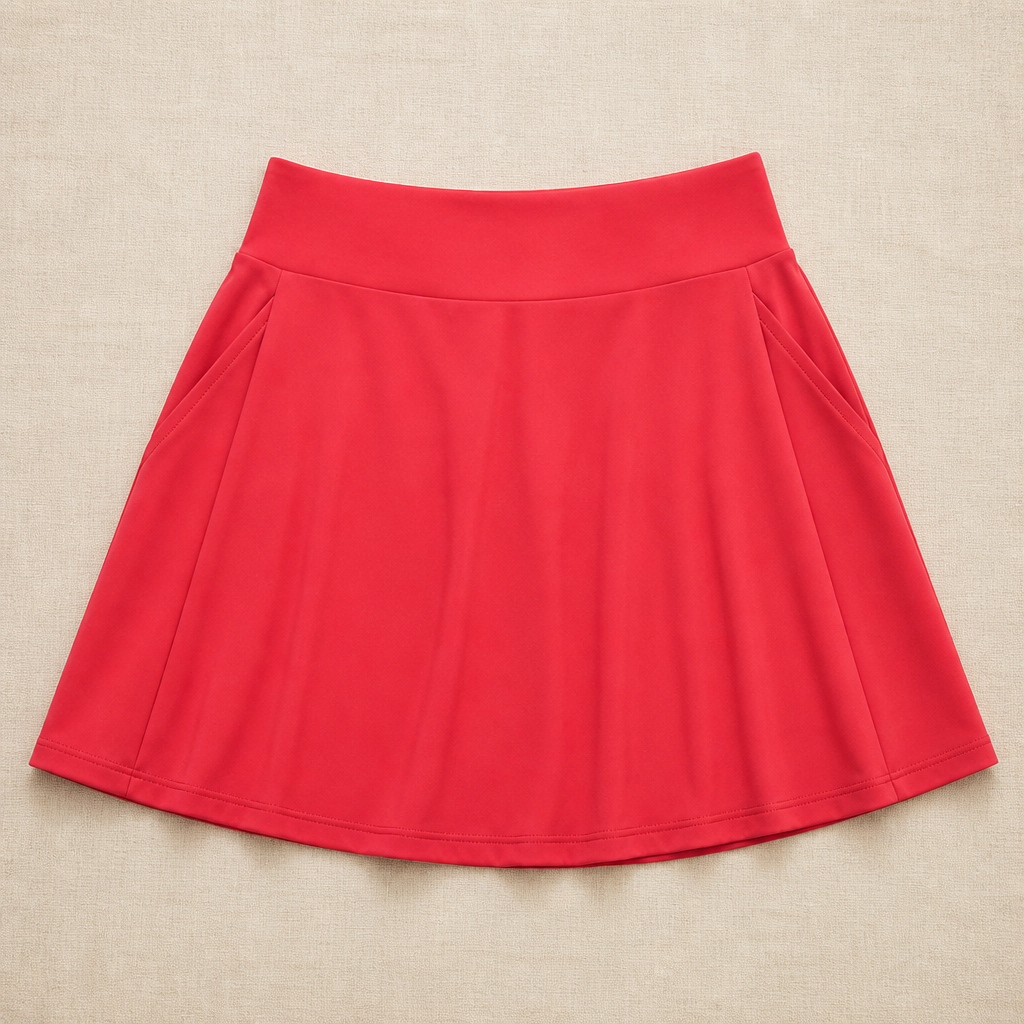 Women's Summer Skort with UPF50+, High Waist, Pleated Skirt, Integrated Lining and Pockets | Casual Sports Skirt