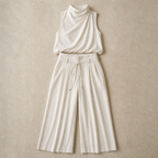 Silk Pleated Trouser Set - Unlock Effortless Elegance and All-Day Confidence