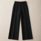 Women's Wide High Waist Trousers | Elegant Work Pants