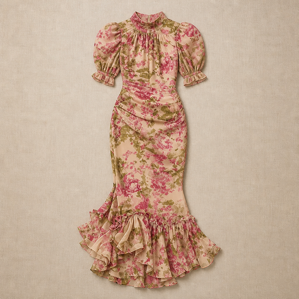 Beautiful Women's Midi Dress, Fitted, Elegant | Formal Occasion Dress