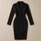 Elegant Women's Navy Dress | Chic Evening Wear