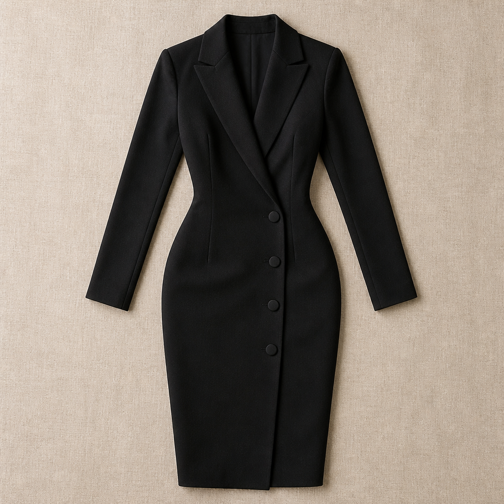 Elegant Women's Navy Dress | Chic Evening Wear