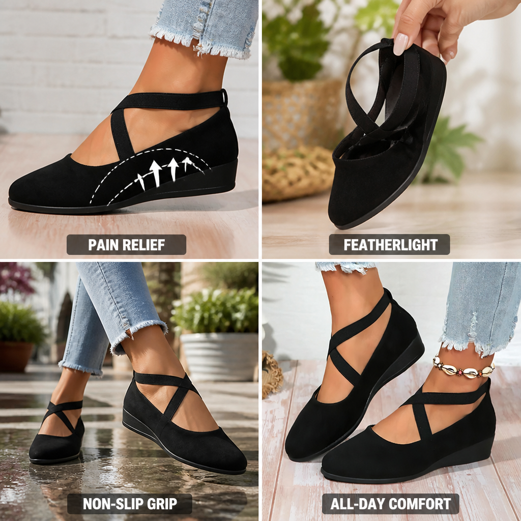Lightweight Orthopedic Ballet Flats | Arch Support