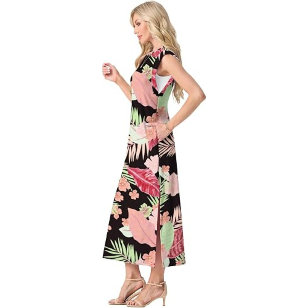 Velvet Maxi Summer Dress – Lightweight Flattering for Women