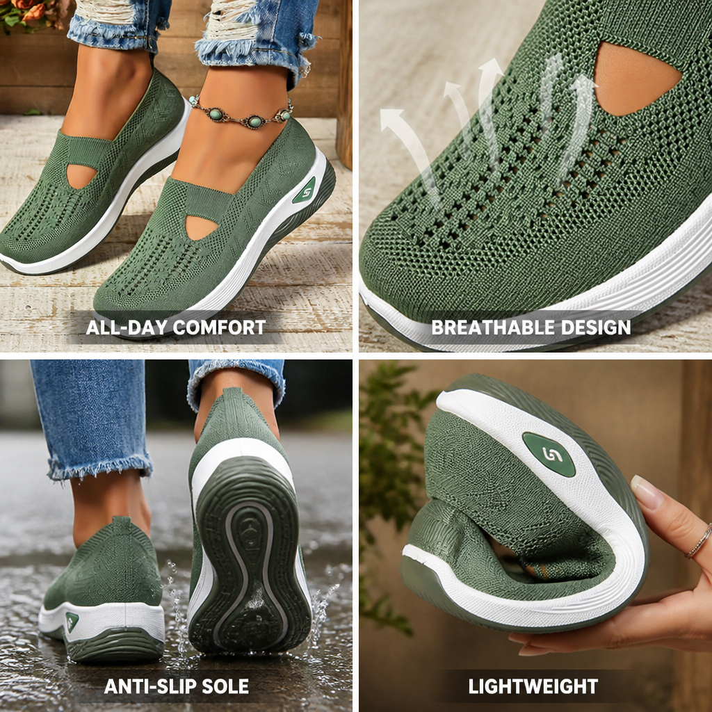 Comfortable Shoes with Cushioning  Non Slip, Breathable, Lightweight, Ideal for Autumn