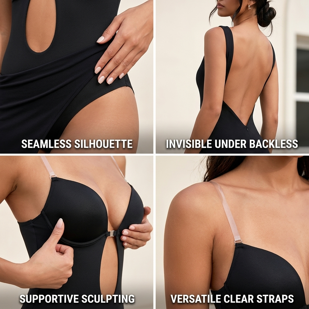Women's Backless Invisible Bodysuit | Seamless Body Shaper