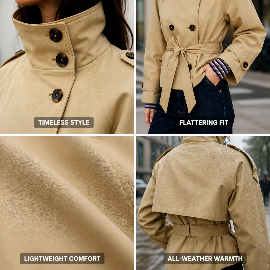 Classic Lightweight Autumn Coat | Lightweight Fall Jacket