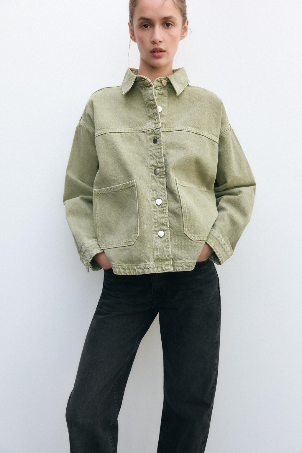 Classic Khaki Denim Jacket for Everyday Style | Lightweight Jacket