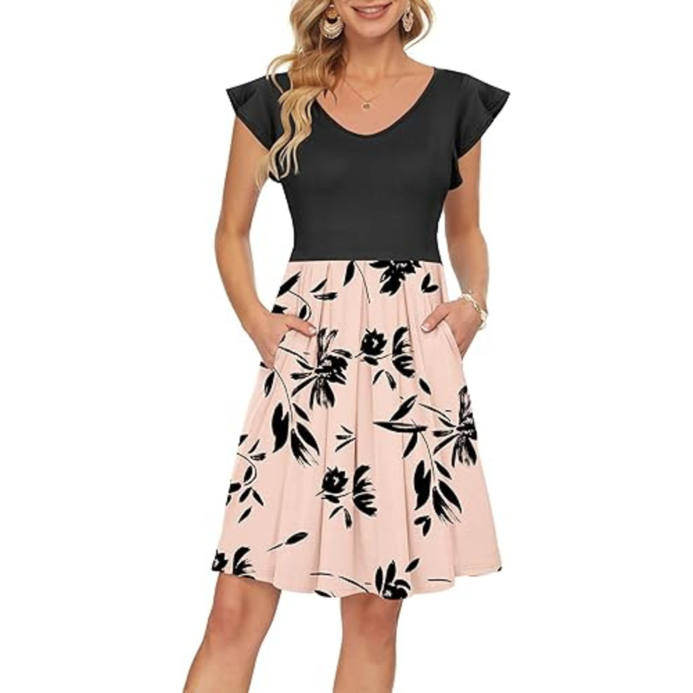 Petals Midi Summer Dress – Lightweight for Women