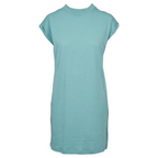 Sleeveless Turtleneck Summer Dress – Extended Shoulder for Women