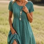 Lightweight Vintage-Inspired Summer Dress for Sunny Days - Curvay