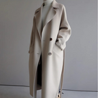 Elegant Women's Wool Jacket for Winter - Beige