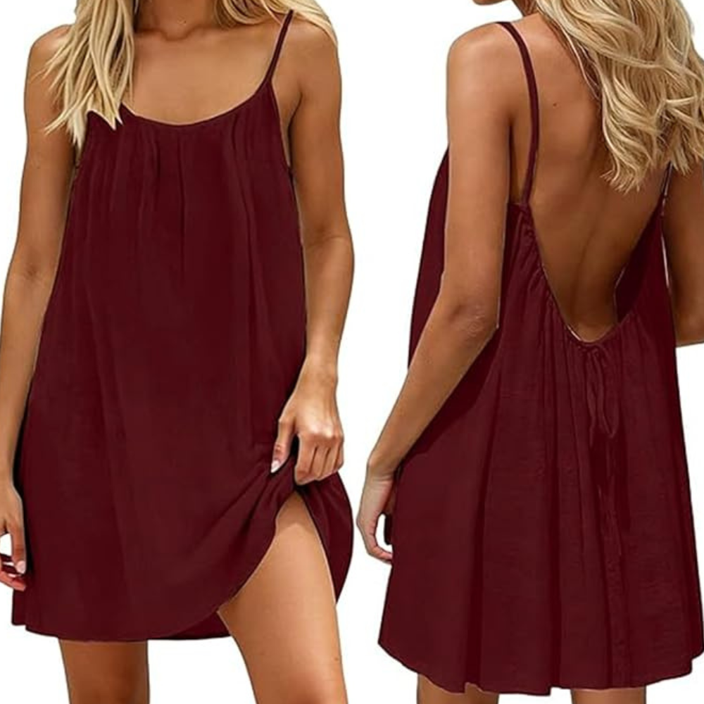 Linen Midi Summer Dress – Lightweight for Women