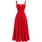 Boho Floral Split Summer Dress – Lightweight Vintage for Women