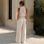 Silk Pleated Trouser Set - Unlock Effortless Elegance and All-Day Confidence