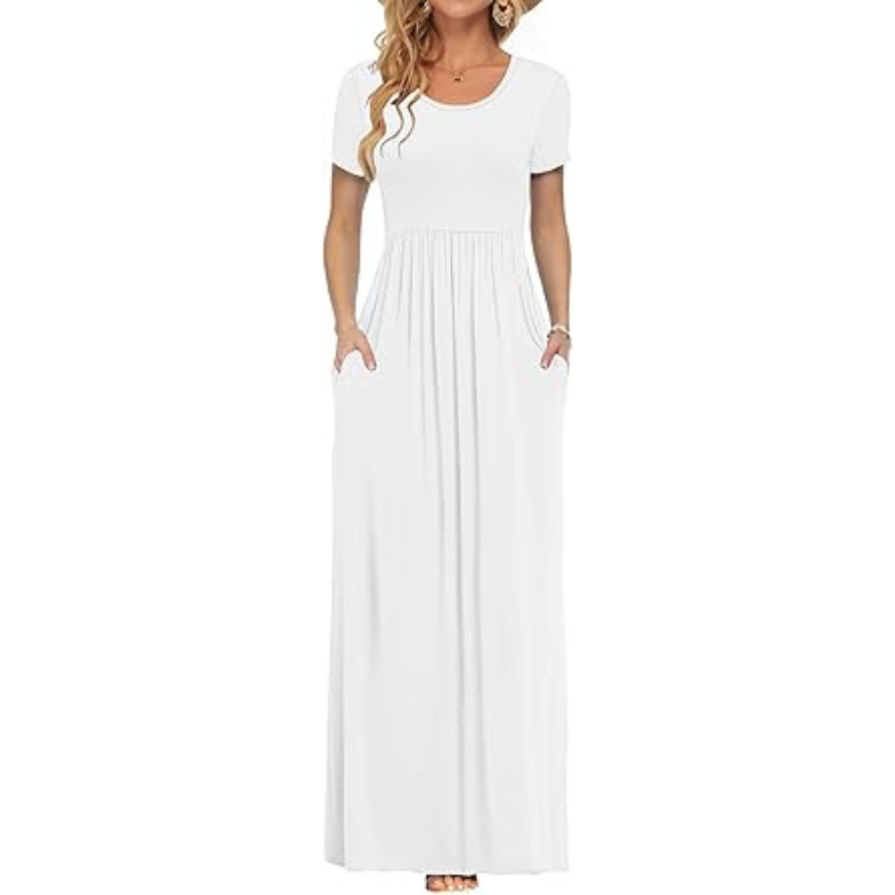 Linen-Luxe Maxi Summer Dress – Lightweight Lace for Women