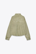 Classic Khaki Denim Jacket for Everyday Style | Lightweight Jacket