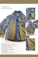 Reversible Cropped Trench Coat | Chic Layered Look for Women