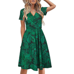 Floral Midi Wrap Summer Dress – Lightweight for Women