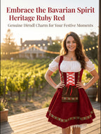 Women's Oktoberfest Dirndl Dress – Traditional Bavarian Costume, German Party