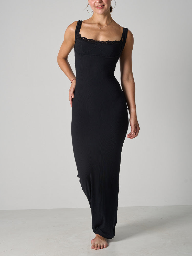 Maxi-jurk met Kanten Contour Sculpt