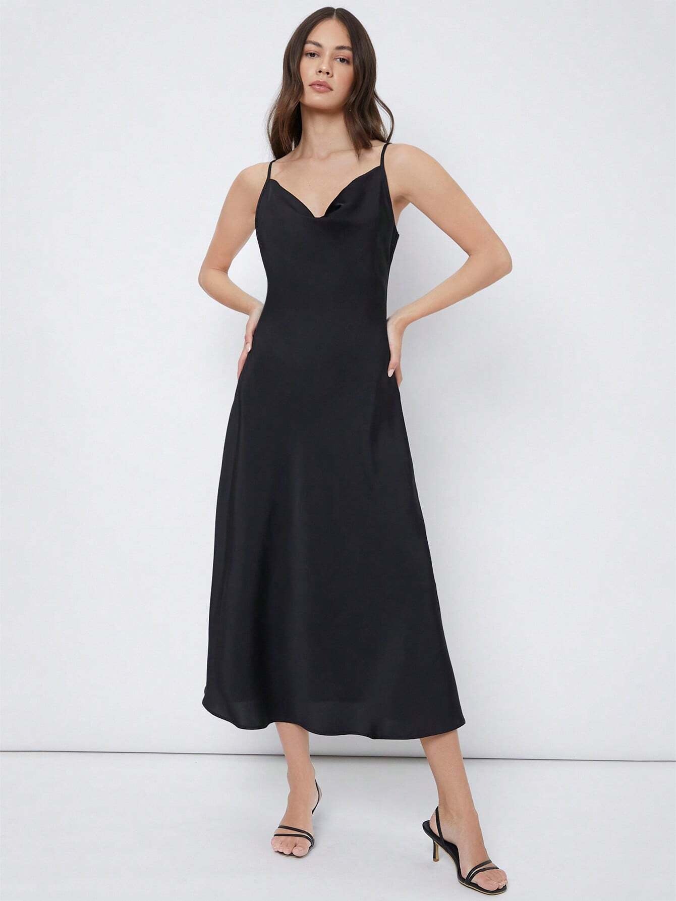 Luxe Satijnen Slip Midi-jurk