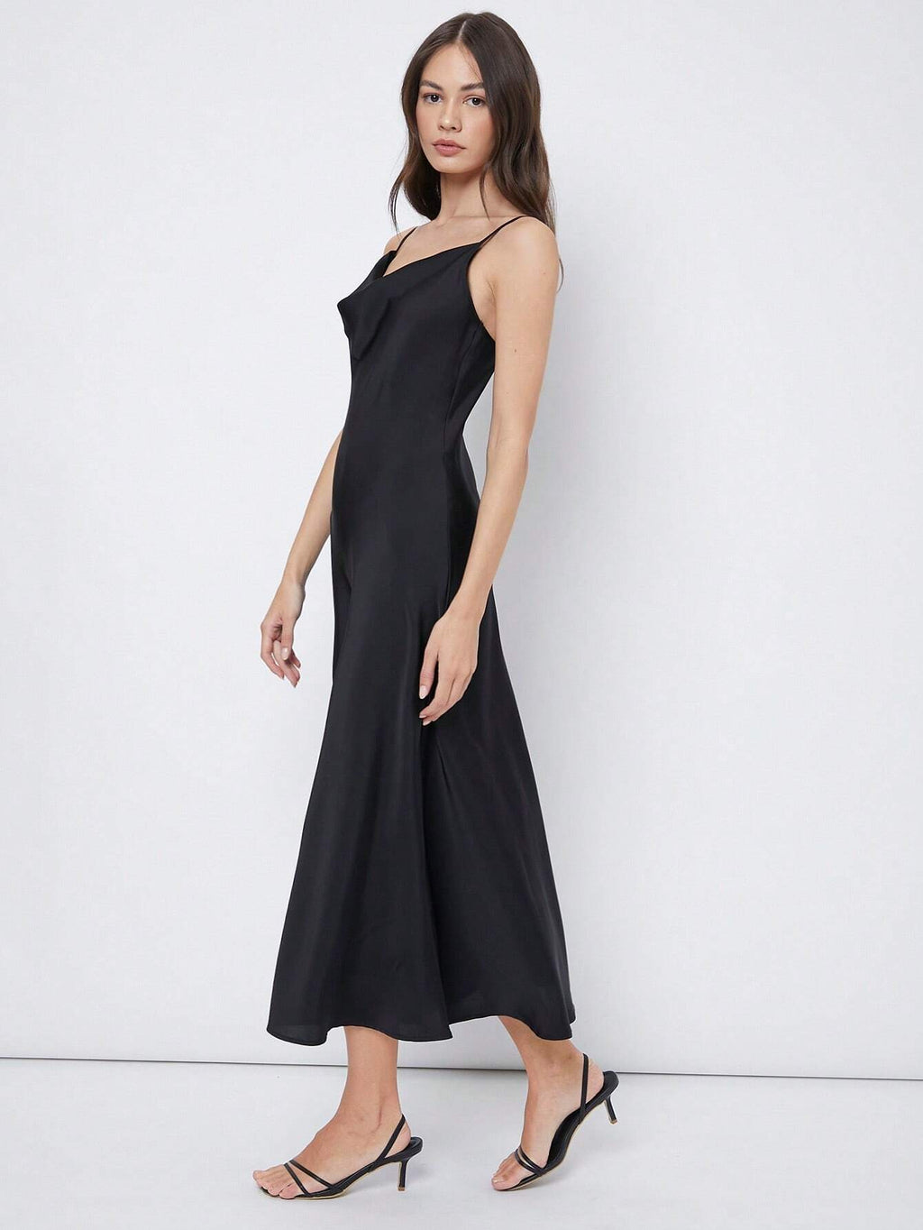 Luxe Satijnen Slip Midi-jurk