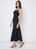 Luxe Satijnen Slip Midi-jurk