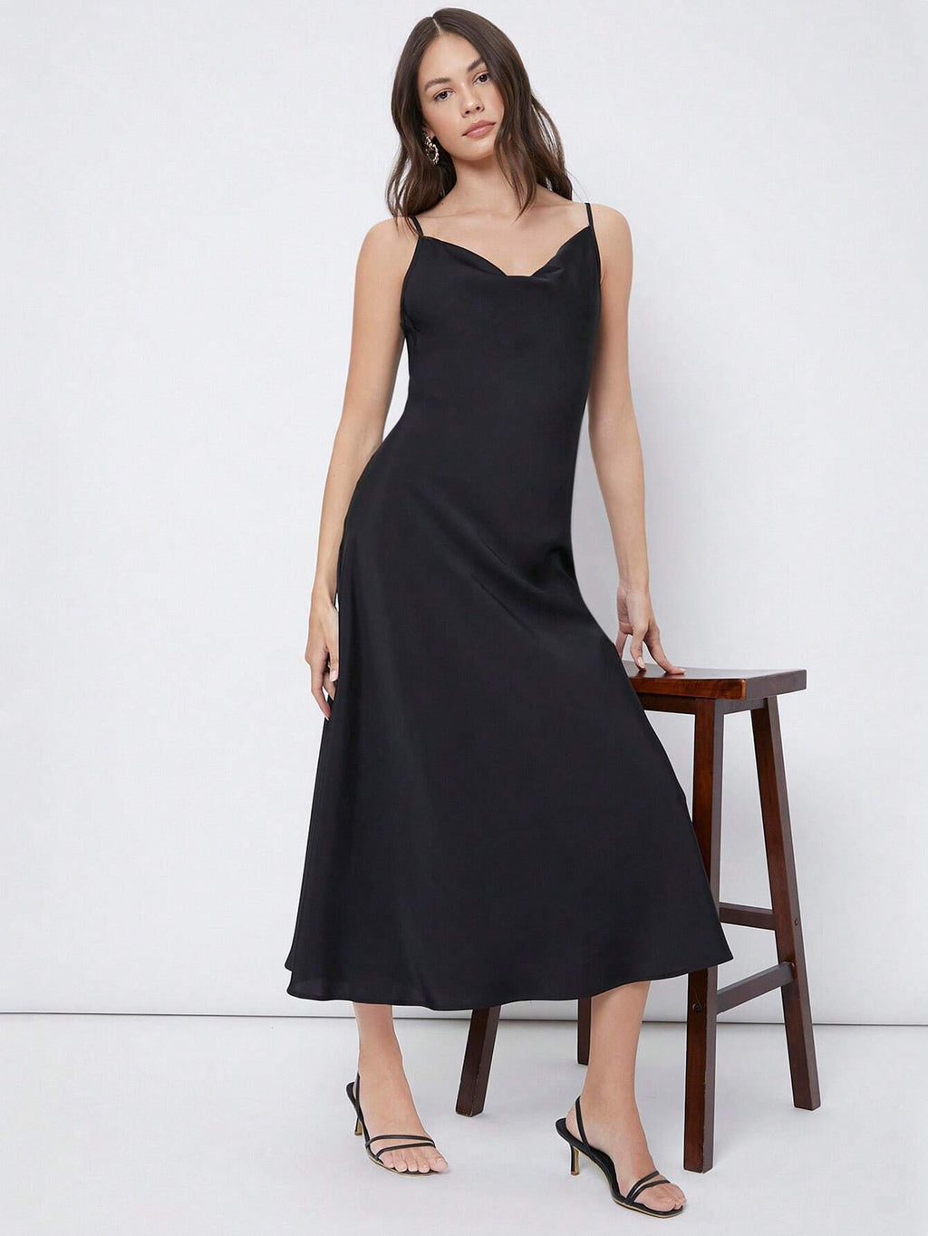 Luxe Satijnen Slip Midi-jurk