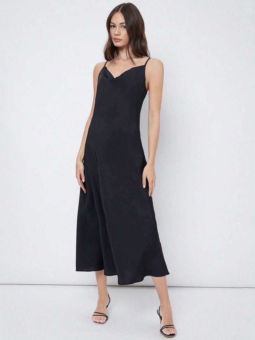 Luxe Satijnen Slip Midi-jurk