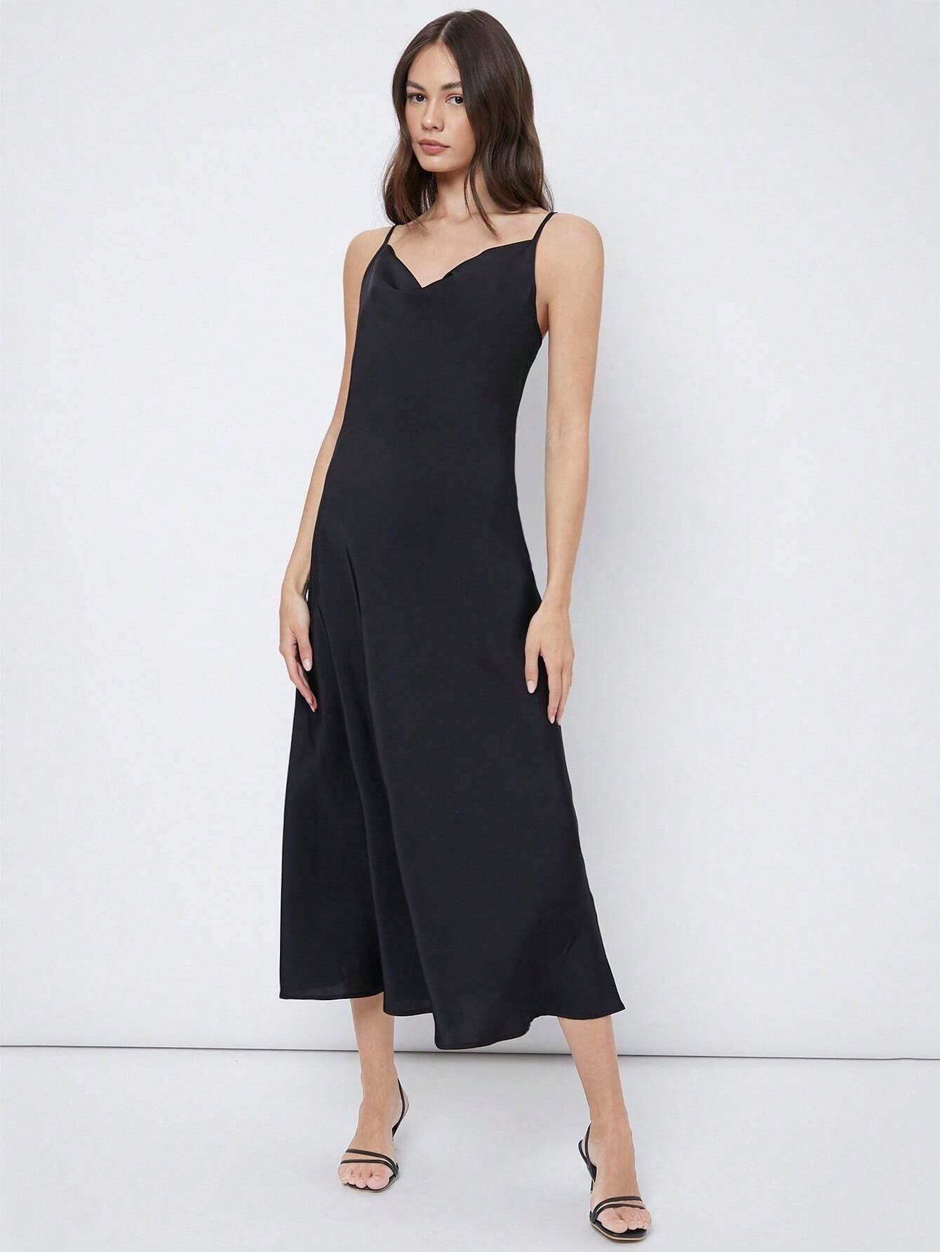 Luxe Satijnen Slip Midi-jurk