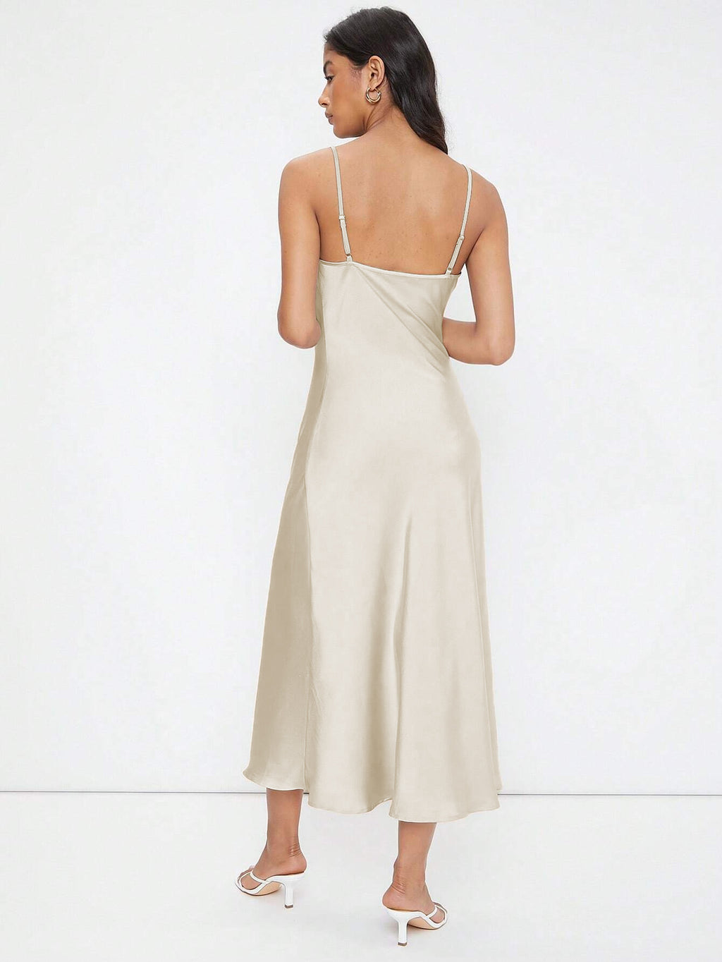 Luxe Satijnen Slip Midi-jurk