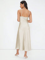 Luxe Satijnen Slip Midi-jurk
